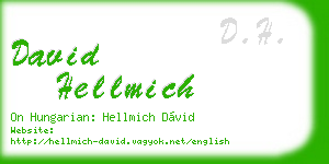 david hellmich business card