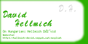 david hellmich business card